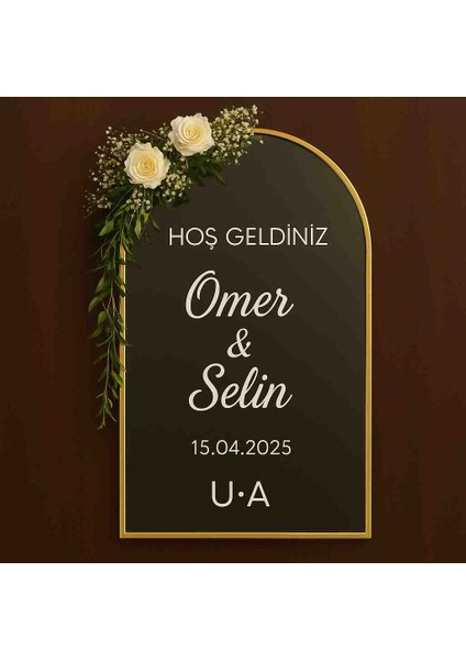 Düğün Söz Nişan Iş Yeri Ayna Yazısı 40 Cm*25 cm