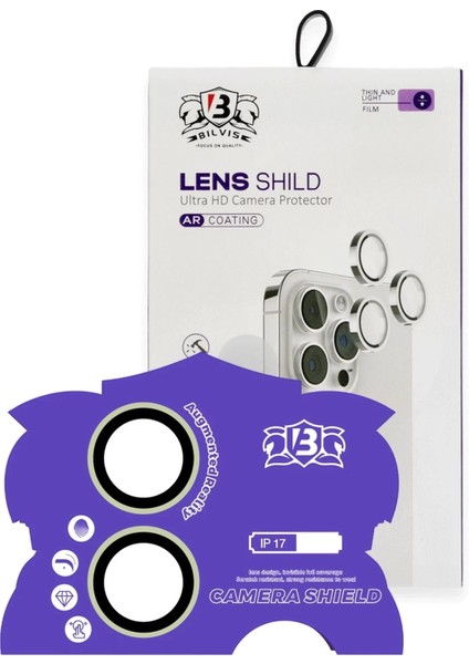 Apple iPhone 17 Bilvis Titan Kamera Lens - Açık YEŞIL-(5796)