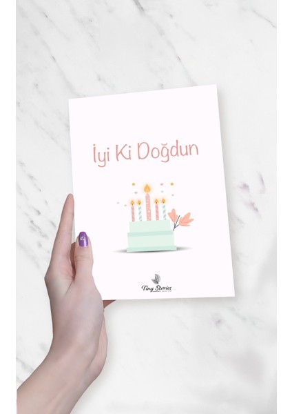 Doğum Günü Motto Kartı Kartpostal - 2 Adet fiyatları