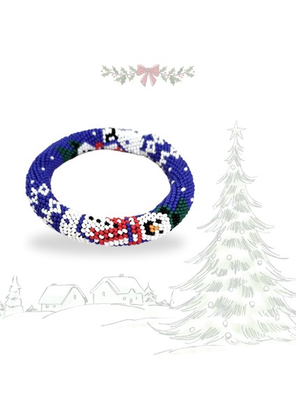 Yılbaşı Temalı Kardan Adam Bilezik