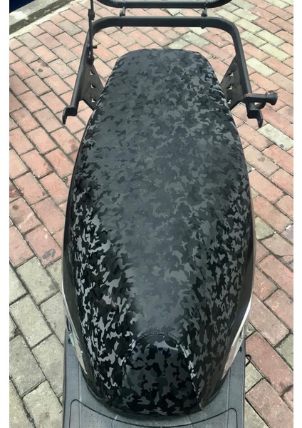 Akdeniz Sele Kaplama Activa 125 Forged Carbon Lastikli Sele Kılıfı