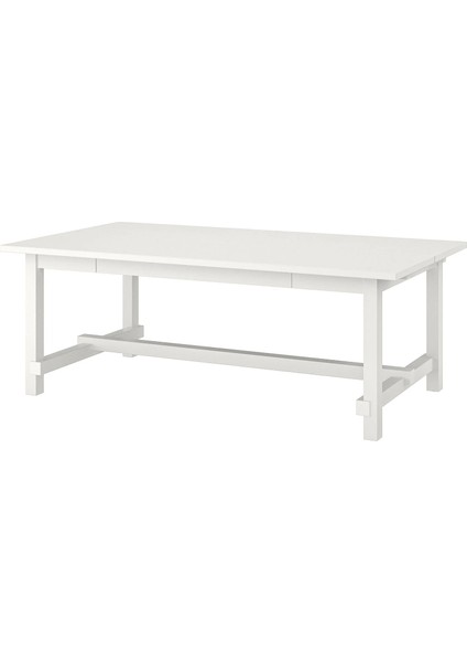 Nordviken Açılır Yemek Masası Beyaz 6 8 Kişilik 210 / 289 x 105 cm