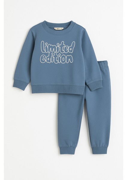 Erkek Çocuk Kışlık Eşofman Takımı Limited Edition Yazılı Pamuklu Üç Iplik Şardonlu Günlük Kombin 2-3-4-5-6 Yaş fiyatları