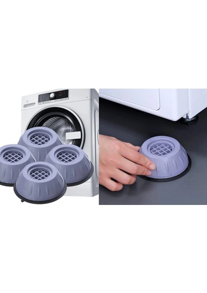 Çamaşır Makinesi Titreşim Önleyici Kaydırmaz Vantuzlu Stoper Set indirimleri