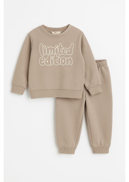 Erkek Çocuk Kışlık Eşofman Takımı Limited Edition Yazılı Pamuklu Üç Iplik Şardonlu Günlük Kombin 2-3-4-5-6 Yaş fiyatları