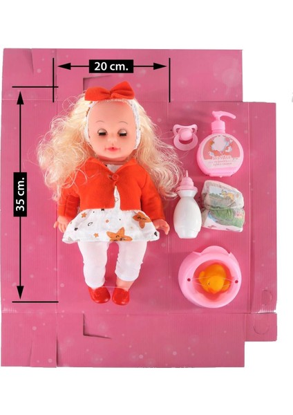 Altını Islatan Konuşan Acıkan Sarışın Bebek Gerçekçi Fonksiyonlu Interaktif Sesli Tepki fırsatları