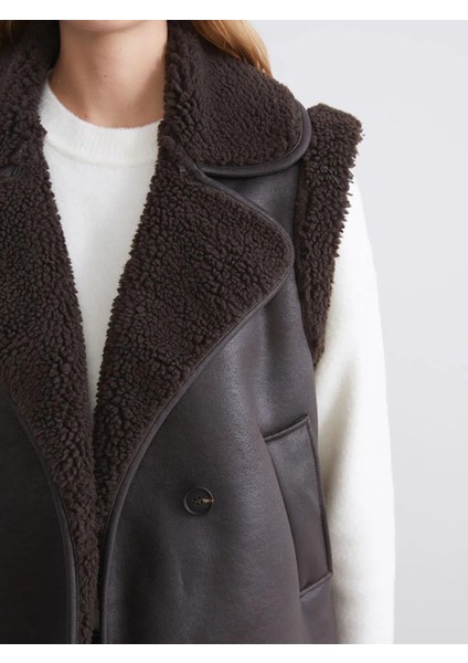 Biker Yaka Kadın Süet Yelek (W5) modelleri