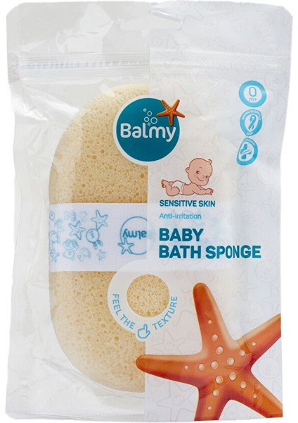 Naturel Bambu Bebek Banyo Süngeri 1 Adet