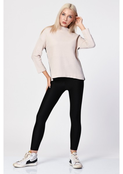 Düşük Omuzlu Oversize Bluz - Bej Bej - 34 fiyatları