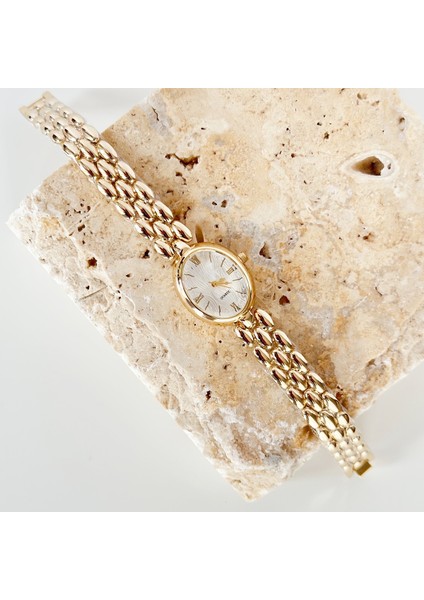 Turias Beyaz Gold Saat