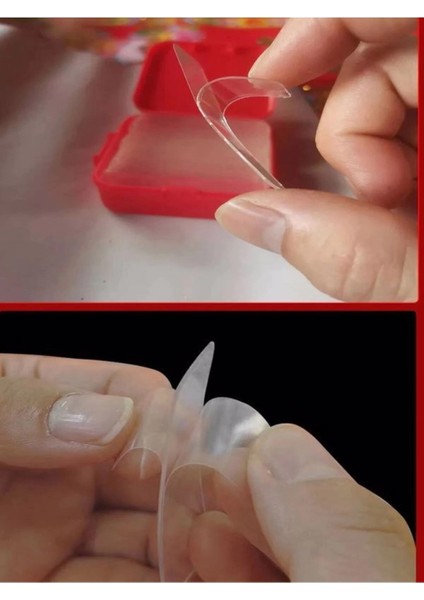 Çok Amaçlı Çift Taraflı Bant Eşya Sabitleme Bandı Kutulu Şeffaf Çift Taraflı Bant 60 Adet - CZ103 fırsatları