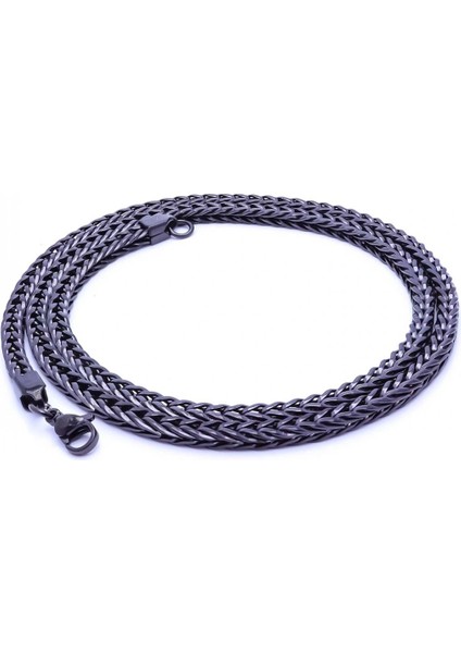 Oval Kral Bakla Örgülü Çelik Kolye 4mm 3351CEK024 fiyatları