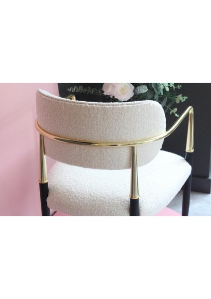 Metal Ayaklı Modern Yemek Sandalyesi