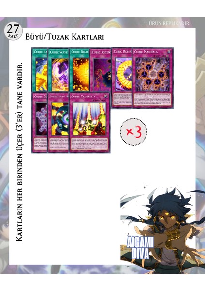 Yu-Gi-Oh!: The Dark Side Of Dimensions 2016 Ingilizce Aigami Diva Destesi 45 Kart Yugioh modelleri