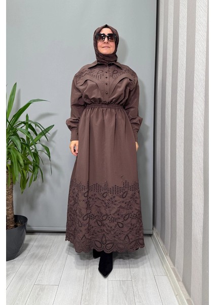 Elbise Kahve 5023