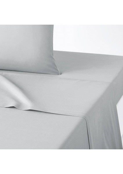 Makiteks %100 Pamuklu Açık Gri 240X260 Çift Kişilik Yataklara Uygun Lastiksiz Düz Çarşaf modelleri