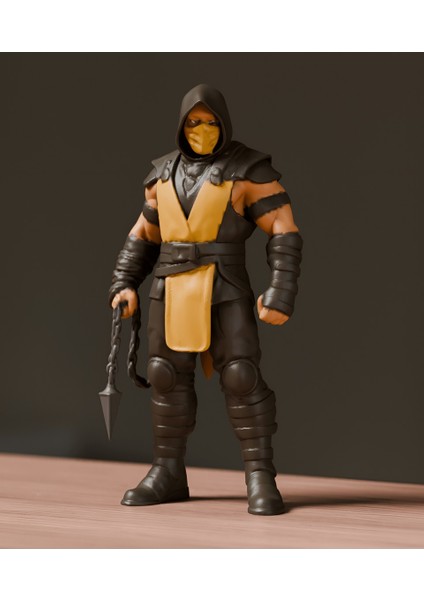 2'li Mortal Kombat Scorpion ve Sub-Zero Figür 25 cm Büyük Boy Hediyelik Figür modelleri