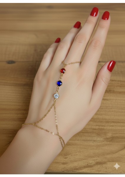 Kadın 3 Taş Renkli Şahmeran modelleri