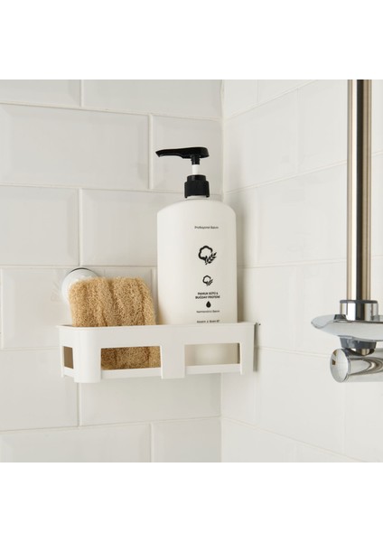 Dikdörtgen Şampuanlık - Beyaz - 23,4 cm