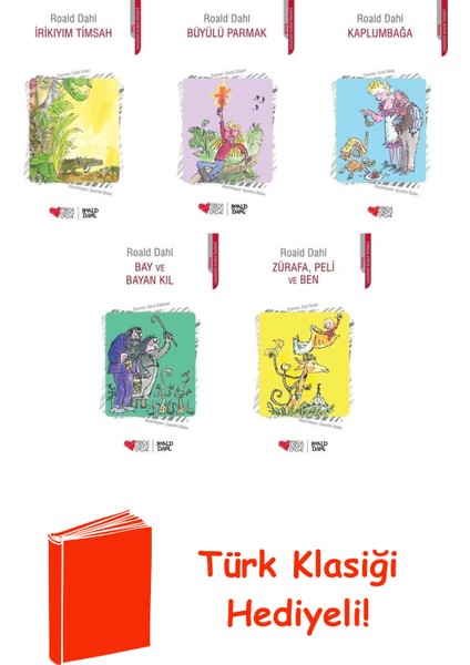 Roald Dahl 5 Kitap Seti + Türk Klasiği Hediye