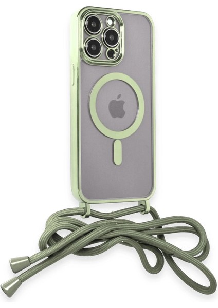 Litae Trend Bfs iPhone 13 Pro Max Kılıf Divo Lazer Askılı Magsafe Kapak - Koyu Yeşil fiyatları