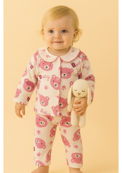%100 Pamuklu Bebek Pijama Takımı – Kız/erkek Bebek Için Yumuşak, Nefes Alan Kumaş,(0-3 Ay)
