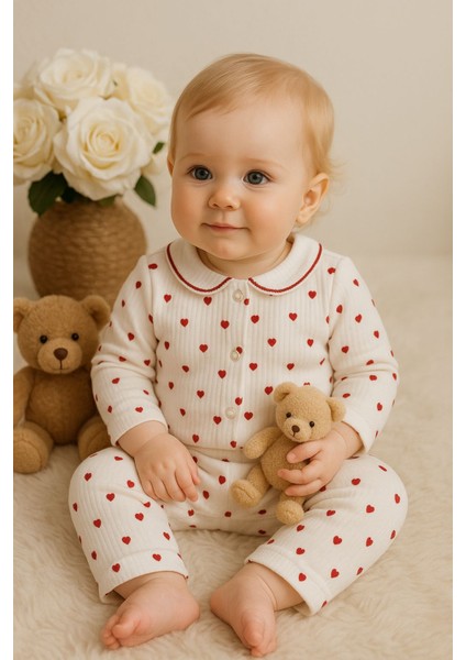 %100 Pamuklu Bebek Pijama Takımı – Kız/erkek Bebek Için Yumuşak, Nefes Alan Kumaş,(0-3 Ay)