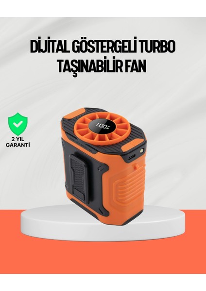 USB Şarjlı Güçlü Hız Ayarlı El ve Bel Fanı