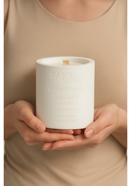 : Patchouli & Vanilla : % 100 Soya Beton Mum (Paçuli, Kakule, Vanilya, Sandal Ağacı, Kiraz Çiçeği) modelleri