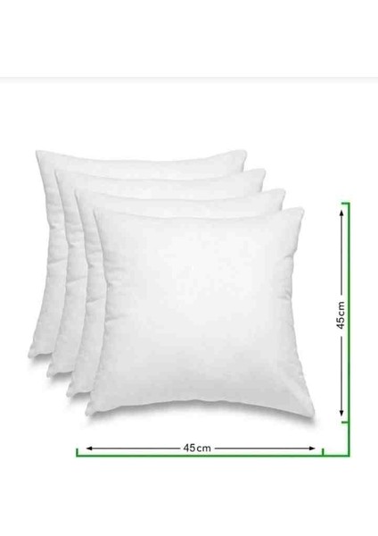 4'lü Kırlent Iç Yastığı 45X45 cm 400 gr Kırlent Içi Dolgusu