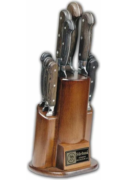 Sürbısa 61504YM - Sürmene Yöresel Mutfak Bıçağı Seti - 10 Lu Set