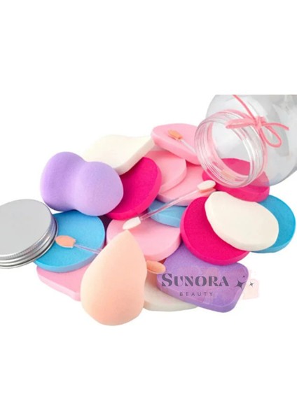 16 Parça Makyaj Süngeri Seti Kavanoz Kutulu fiyatları