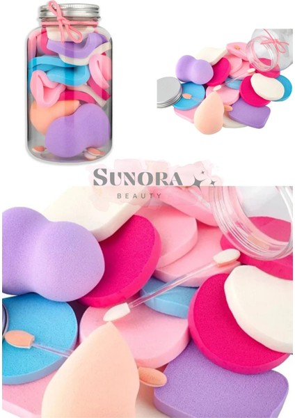 16 Parça Makyaj Süngeri Seti Kavanoz Kutulu indirimleri