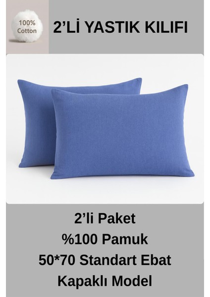 %100 Pamuklu Yastik Kilifi 50*70 Yastik Kilifi