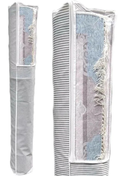 (3 Adet) Pencereli Halı Hurcu /halı Saklama 4m2 Standart 38*170 cm