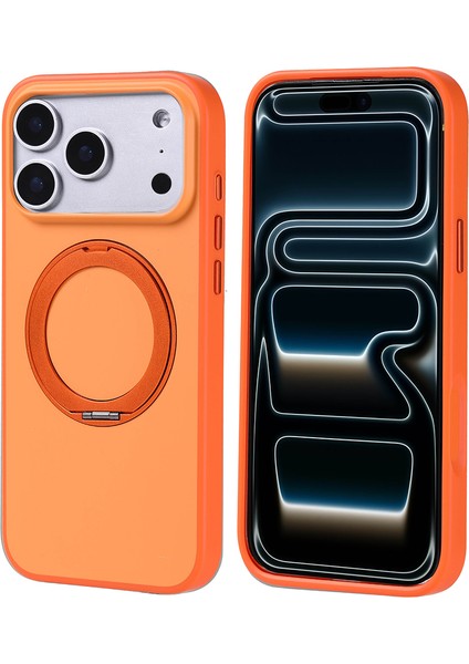 Apple iPhone 17 Pro Max Kılıf M-Safe Şarj Özellikli Standlı Zore Proton Silikon Kapak