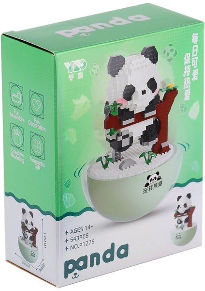 P1275 Panlos Panda 543 Parça Blok Seti -Vagon Life modelleri