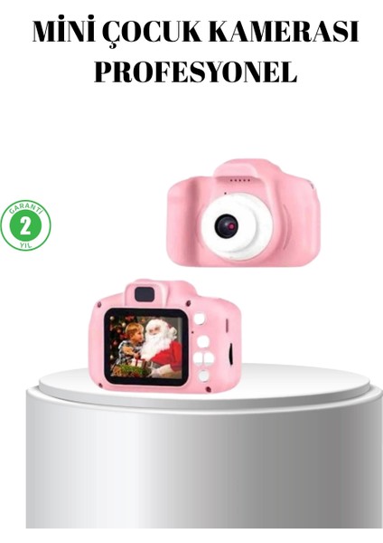 Pembe Mini 1080P Hd Çocuk Kamera – 8mp, Video Kaydı,tf Kart Destekli