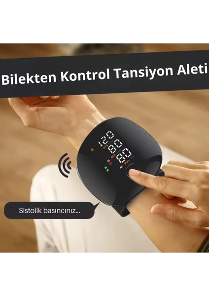 Akıllı Dijital Sesli Türkçe Konuşan Koldan Tam Otomatik Hassas Tansiyon Nabız Ölçme Aleti LCD Ekran