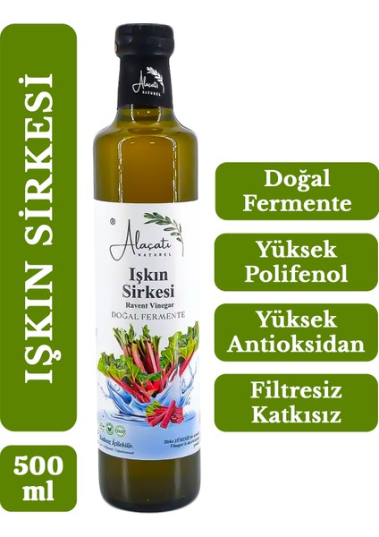 Işkın Sirkesi Yüksek Polifenol ve Antioksidan Doğal Fermantasyon - Ravent Vinegar 500 ml