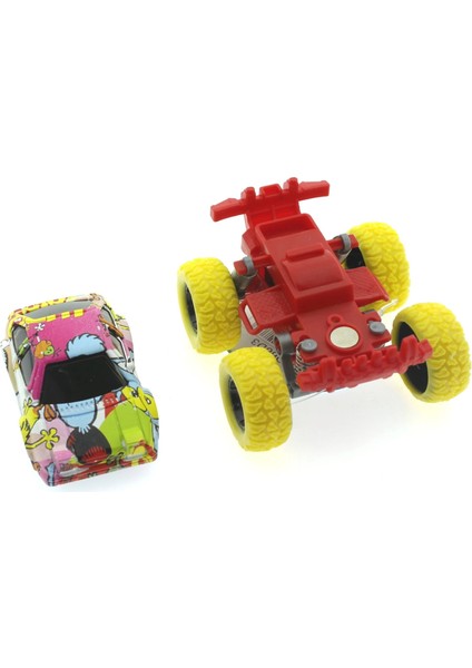 Die Cast Çizgi Film Desenli Sarı Teker Araba fiyatları