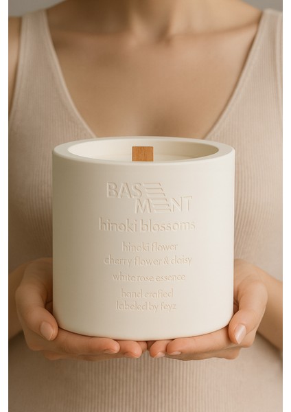 : Hinoki Blossoms : % 100 Soya Beton Mum (Hinoki Çiçeği, Kiraz Çiçeği, Papatya, Beyaz Gül) modelleri