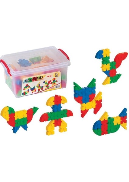 Dede Smart Bloklar Küçük Boy 80 Parça fiyatları
