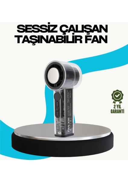 Sessiz Çalışan Taşınabilir Fan | USB Şarjlı ve Kompakt Tasarım