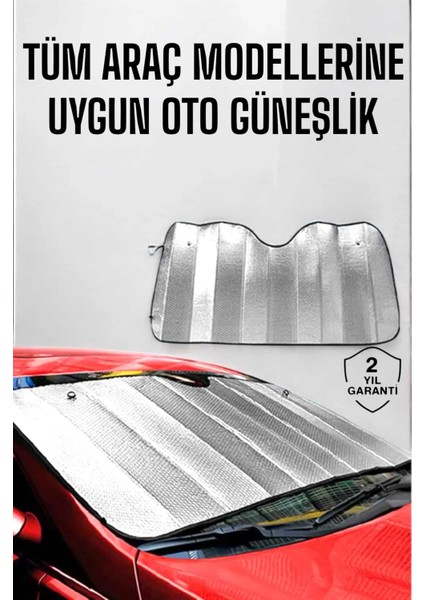 Oto Güneşlik Tüm Araç Tiplerine Uygun Isı Önleyici
