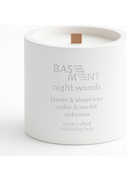 : Night Woods : % 100 Soya Beton Mum (Yasemin, Okoye Ağacı, Sedir, Sandal Ağacı, Siklamen) fiyatları