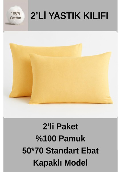 %100 Pamuklu Yastik Kilifi 50*70 Yastik Kilifi