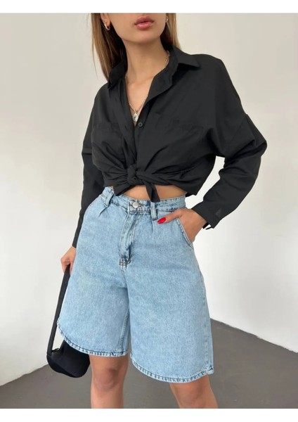 Denim Şort Cepli modelleri