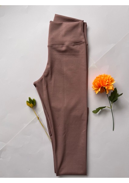 Kadın Spor Tayt Pedli Crop Büstiyer Kalın Askılı Fitilli Dalgıç Alt Üst Takım 2 'li Kota Mürdüm Renk fiyatları