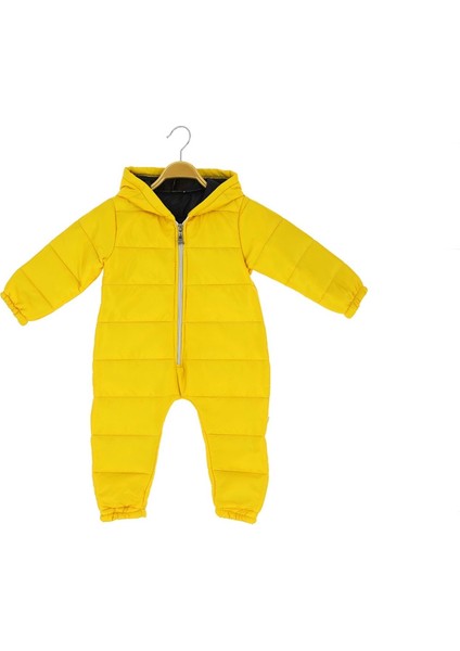 Kapüşonlu Patiksiz Kozmonot - Sarı - 9 Ay - PRT3441-SARI-9 Ay Sarı